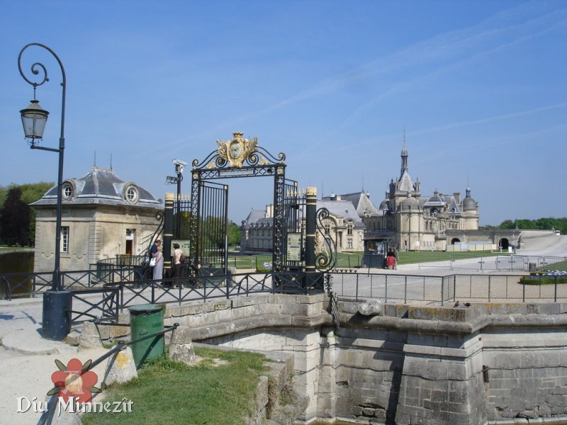 Schloss Chantilly, Heimat der berhmten Pferdezucht, bei Paris, in der Nhe des Heimatortes von Myriam