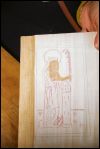 Sptmittelalterlicher Holzschnitt fr Druckarbeiten