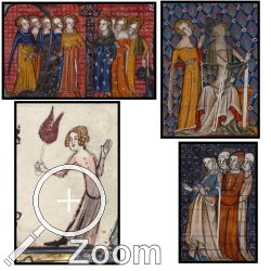 Vorlagen aus verschiedenen franzsischen Handschriften um die Mitte des 14ten Jahrhunderts